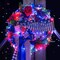 2 Pack Red White and Blue Fairy Lights Battery Operated, Total 200 LED 66ft Battery Powered Twinkle Light with Remote, 8 Modes Red White and Blue String Lights for 4th of July Decorations